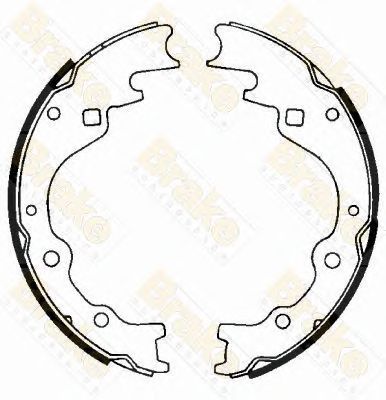 BRAKE ENGINEERING sh2322 -  Комплект тормозных колодок